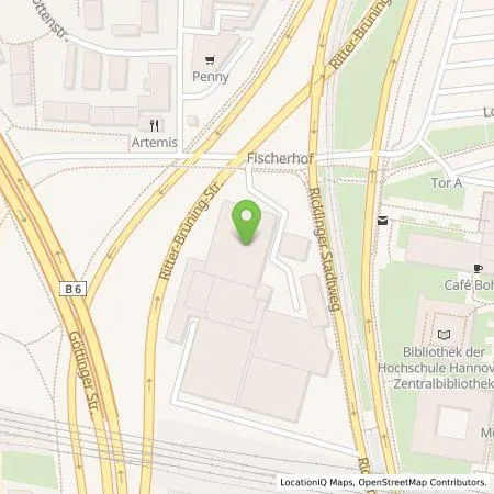 Standortübersicht der Tankstelle E.ON Drive GmbH in 30459 Hannover