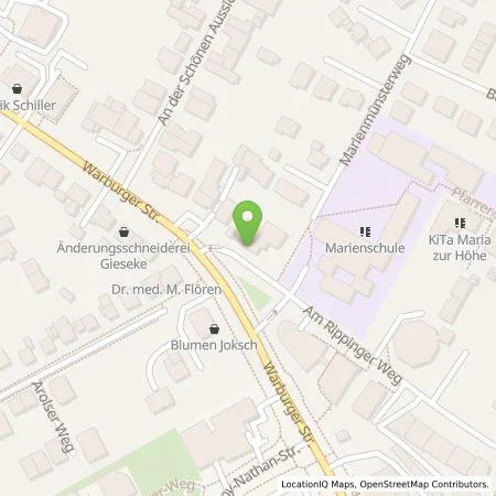 Standortübersicht der Tankstelle eze.network GmbH in 33098 Paderborn