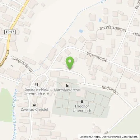 Standortübersicht der Tankstelle N-ERGIE Aktiengesellschaft in 91080 Uttenreuth