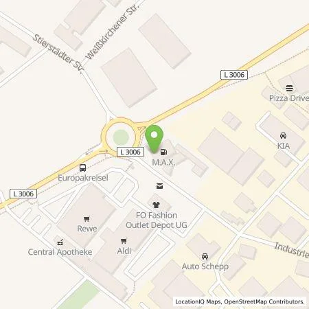 Standortübersicht der Tankstelle Mainova AG in 61449 Steinbach