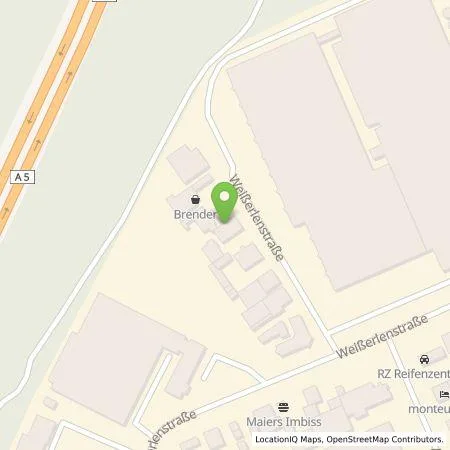 Standortübersicht der Tankstelle Team-Emobility GmbH in 79108 Freiburg