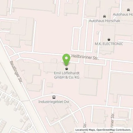 Standortübersicht der Tankstelle Team-Emobility GmbH in 73037 Göppingen