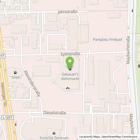 Standortübersicht der Tankstelle Team-Emobility GmbH in 73037 Göppingen