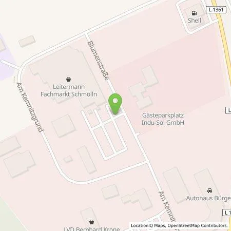 Standortübersicht der Tankstelle Ladefix Wolfram Cüppers Einzelunternehmen in 04626 Schmölln