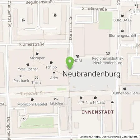 Standortübersicht der Tankstelle ECE Energy GmbH & Co. KG in 17033 Neubrandenburg