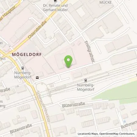 Standortübersicht der Tankstelle N-ERGIE Aktiengesellschaft in 90482 Nürnberg