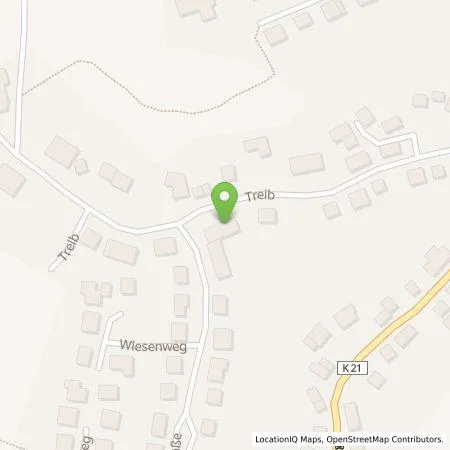 Standortübersicht der Tankstelle E.ON Drive GmbH in 55758 Herborn