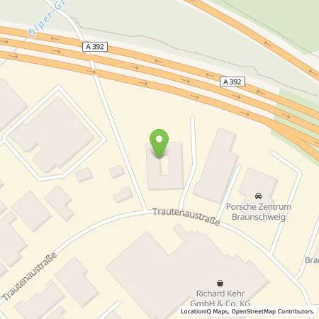 Standortübersicht der Tankstelle Wattif Europe GmbH in 38114 Braunschweig