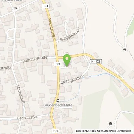 Standortübersicht der Tankstelle Stadtwerke Weinheim GmbH in 69514 Laudenbach