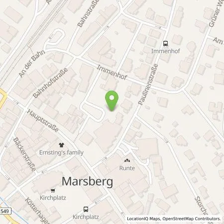 Standortübersicht der Tankstelle Westfalen Weser Ladeservice GmbH in 34431 Marsberg