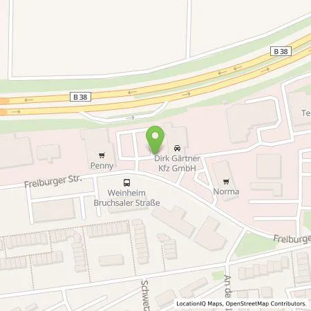 Standortübersicht der Tankstelle Shell Deutschland GmbH in 69469 Weinheim