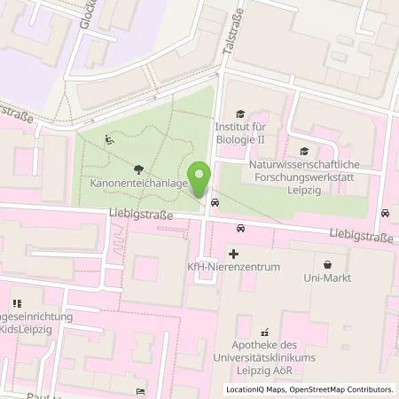 Standortübersicht der Tankstelle Stadtwerke Leipzig GmbH in 04103 Leipzig