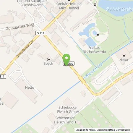 Standortübersicht der Tankstelle Mer Germany GmbH in 01877 Bischofswerda