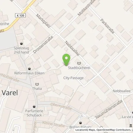 Standortübersicht der Tankstelle EWE Go GmbH in 26316 Varel