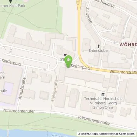 Standortübersicht der Tankstelle N-ERGIE Aktiengesellschaft in 90489 Nürnberg