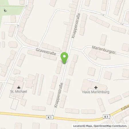 Standortübersicht der Tankstelle HOCHTIEF Ladepartner GmbH in 46047 Oberhausen