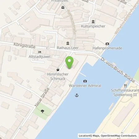 Standortübersicht der Tankstelle EWE Go GmbH in 26789 Leer (Ostfriesland)