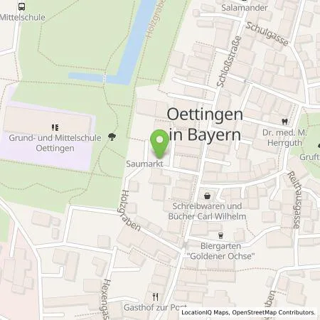 Standortübersicht der Tankstelle N-ERGIE Aktiengesellschaft in 86732 Oettingen i.Bay.