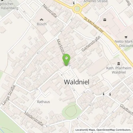 Standortübersicht der Tankstelle NEW Niederrhein Energie und Wasser GmbH in 41366 Schwalmtal