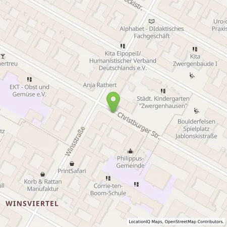 Standortübersicht der Tankstelle Berliner Stadtwerke KommunalPartner GmbH in 10405 Berlin