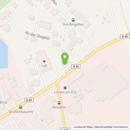 Standortübersicht der Tankstelle Lidl Dienstleistung GmbH & Co. KG in 36304 ALSFELD