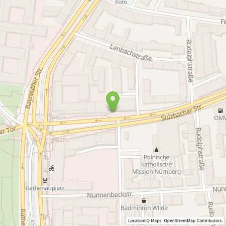Standortübersicht der Tankstelle N-ERGIE Aktiengesellschaft in 90489 Nürnberg