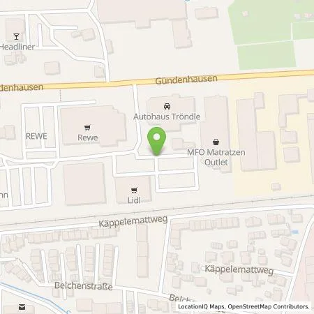 Standortübersicht der Tankstelle Lidl Dienstleistung GmbH & Co. KG in 79650 Schopfheim