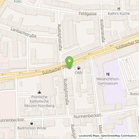 Standortübersicht der Tankstelle EnBW mobility+ AG und Co.KG in 90489 Nürnberg