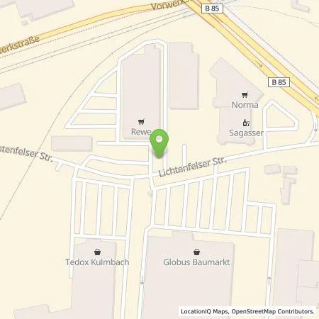 Standortübersicht der Tankstelle BP Europa SE in 95326 Kulmbach