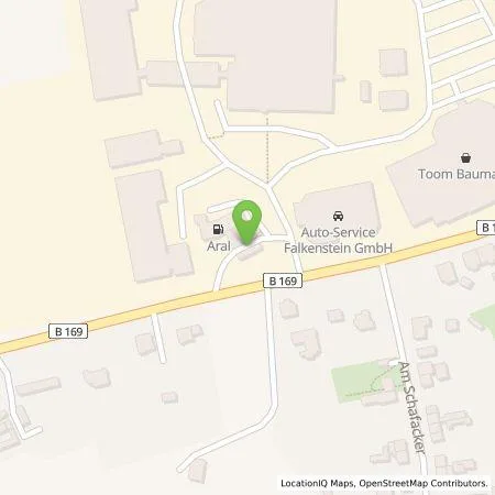 Standortübersicht der Tankstelle BP Europa SE in 08223 Falkenstein