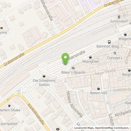 Standortübersicht der Tankstelle EnBW Ostwürttemberg DonauRies AG in 73614 Schorndorf