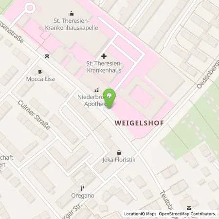 Standortübersicht der Tankstelle N-ERGIE Aktiengesellschaft in 90491 Nürnberg