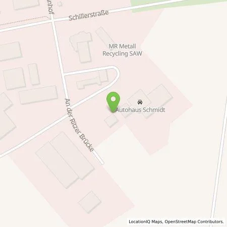 Standortübersicht der Tankstelle Autohaus Schmidt GmbH in 29410 Salzwedel , Hansestadt