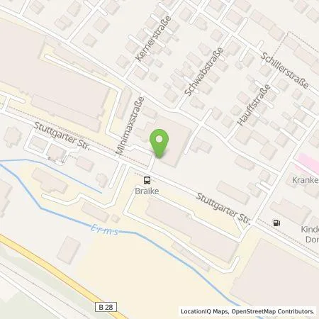 Standortübersicht der Tankstelle Autohaus Schneider GmbH in 72574 Bad Urach