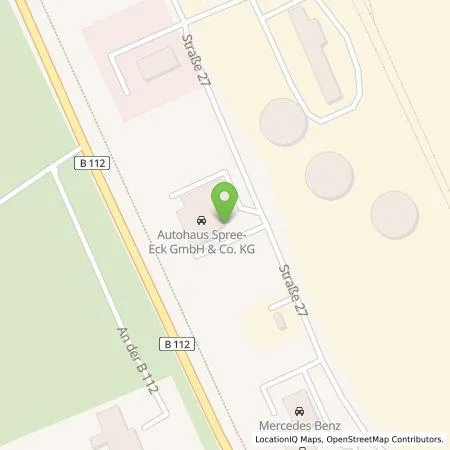 Standortübersicht der Tankstelle Autohaus Spree-Eck GmbH & Co. KG in 15890 Eisenhüttenstadt