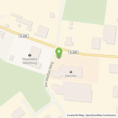 Standortübersicht der Tankstelle Hercher Die Service Familie GmbH in 04600 Altenburg