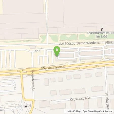 Standortübersicht der Tankstelle Volkswagen AG, Werk Hannover in 30419 Hannover