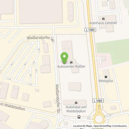 Standortübersicht der Tankstelle Autocenter Rußler GmbH in 07937 Zeulenroda-Triebes