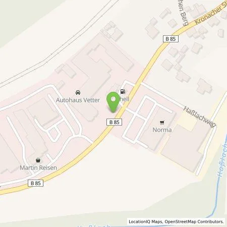 Standortübersicht der Tankstelle Autohaus Vetter Pressig in 96332 Pressig