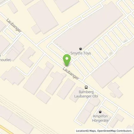 Standortübersicht der Tankstelle EnBW mobility+ AG und Co.KG in 96052 Bamberg