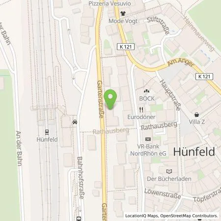 Standortübersicht der Tankstelle Sparkasse Fulda Anstalt des öffentlichen Rechts in 36088 Hünfeld