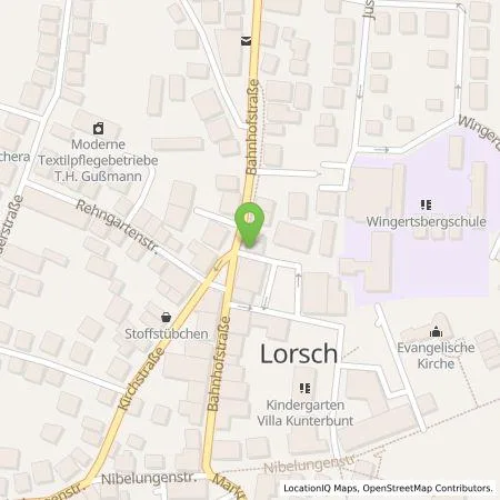 Standortübersicht der Tankstelle Gruppen-Gas- und Elektrizitätswerk Bergstraße AG in 64653 Lorsch