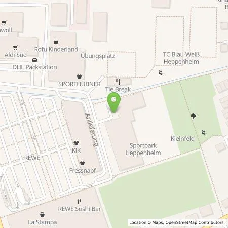 Standortübersicht der Tankstelle Gruppen-Gas- und Elektrizitätswerk Bergstraße AG in 64646 Heppenheim (Bergstraße)