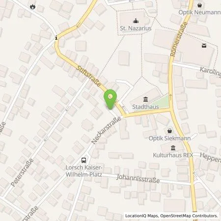 Standortübersicht der Tankstelle Gruppen-Gas- und Elektrizitätswerk Bergstraße AG in 64653 Lorsch