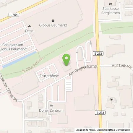 Standortübersicht der Tankstelle EnBW mobility+ AG und Co.KG in 59192 Bergkamen