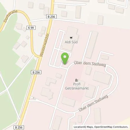 Standortübersicht der Tankstelle ALDI SÜD Immobilienverwaltungs-GmbH & Co. oHG in 56587 Oberhonnefeld-Gierend