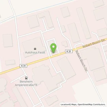 Standortübersicht der Tankstelle Gruppen-Gas- und Elektrizitätswerk Bergstraße AG in 64625 Bensheim