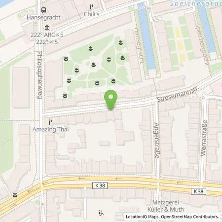 Standortübersicht der Tankstelle eze.network GmbH in 47051 Duisburg