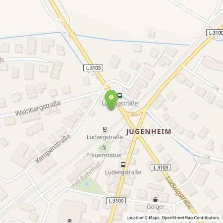 Standortübersicht der Tankstelle Gruppen-Gas- und Elektrizitätswerk Bergstraße AG in 64342 Seeheim-Jugenheim