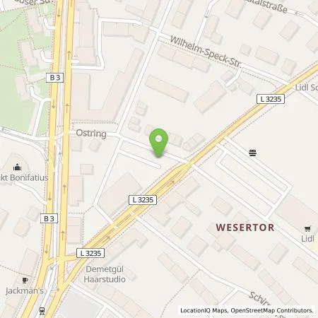 Standortübersicht der Tankstelle TEAG Mobil GmbH in 34125 Kassel